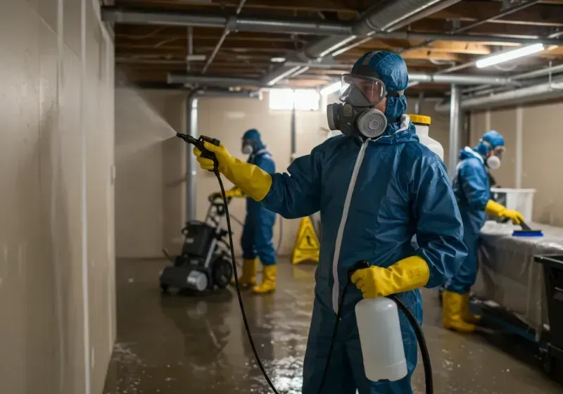 Basement Sanitization and Antimicrobial Treatment process in Albany, MO